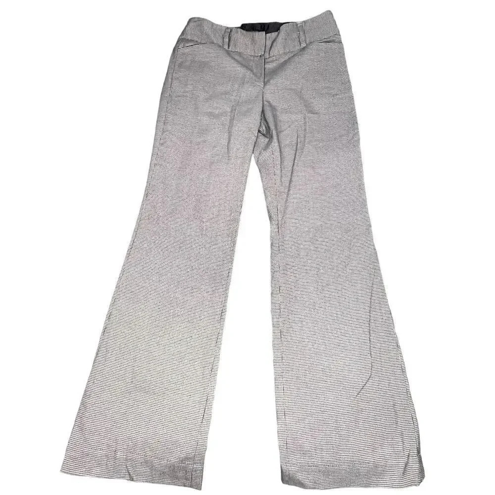 White House Black Market Women's‎ Size 4 Grey Legacy Checkered Bootcut Pants